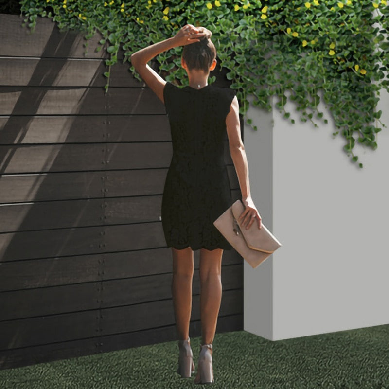 Black Summer Lace Dress