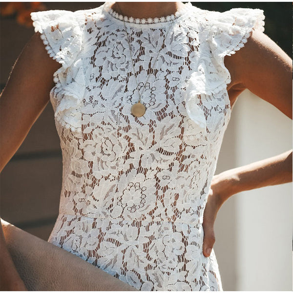 White Summer Lace Dress