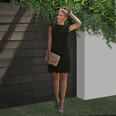 Black Summer Lace Dress