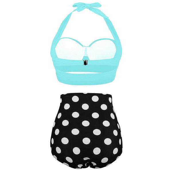 High Waist Electric Polka Dot